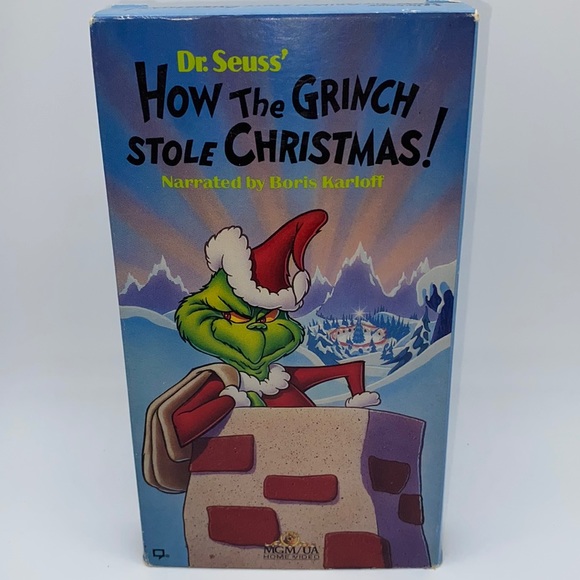 Dr. Seuss How The Grinch Stole Christmas! VHS Animated - Picture 1 of 4